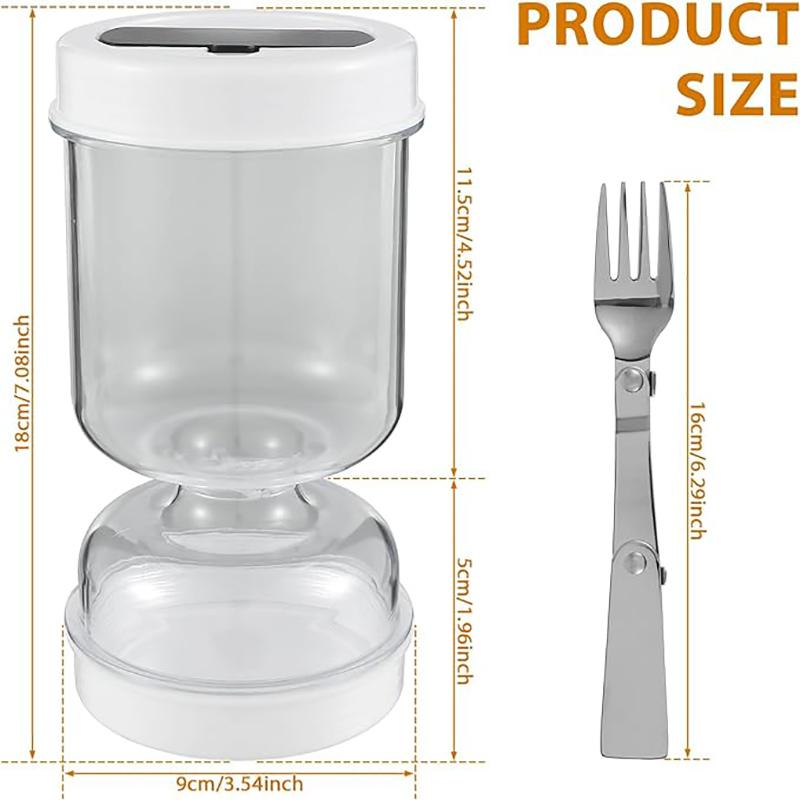 Банка для солений с вилками Диспенсер для сухих и влажных солений Контейнер для огурцов и оливок с герметичными крышками Кухонный инструмент для отделения сока