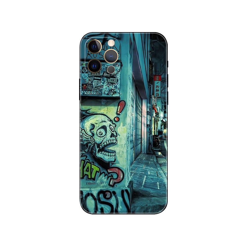 Чехол для телефона с рисунком граффити для iphone 5 5S se 6 6s 7 8 plus x 10 XR XS 11 12 13 mini pro MAX, черная задняя крышка из ТПУ