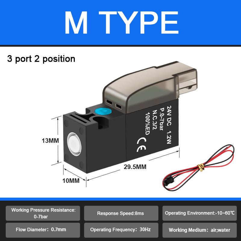 Mini Pneumatic Valve With Low Power Consumption High-frequency Micro Solenoid Valve 2-position 3-way Vacuum Pneumatic Valve