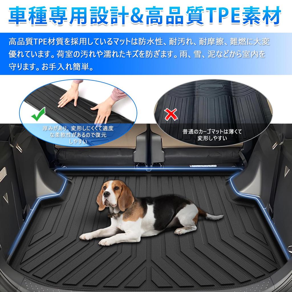 CARVANTA 3D Luggage Mat for the New Sienta MXPL10 Series SIENTA August 2022 Trunk Mat with Luggage 3D Cargo Raised Interior Protective Easy 1 Piece
