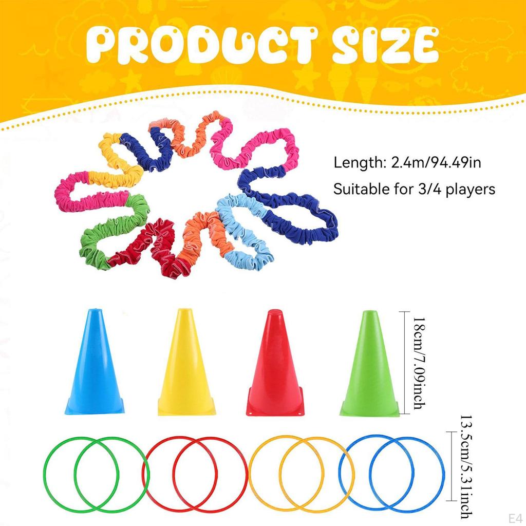 Cooperativa Stretching Band Динамическое движение детей с кольцами и кубиками для игровой деятельности