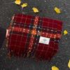 Angela Red Berry Star Christmas Plaid Scarf Women Autumn and Winter Christmas Thickening Atmosphere Scarf Gift