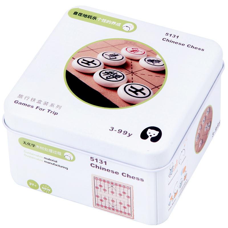 Игрушки из жестяной коробки Монтессори для детей 2-6 лет, головоломка для детей, просвещение, раннее образование, строительный блок, кубик Рубика, гироскоп, деревянная головоломка