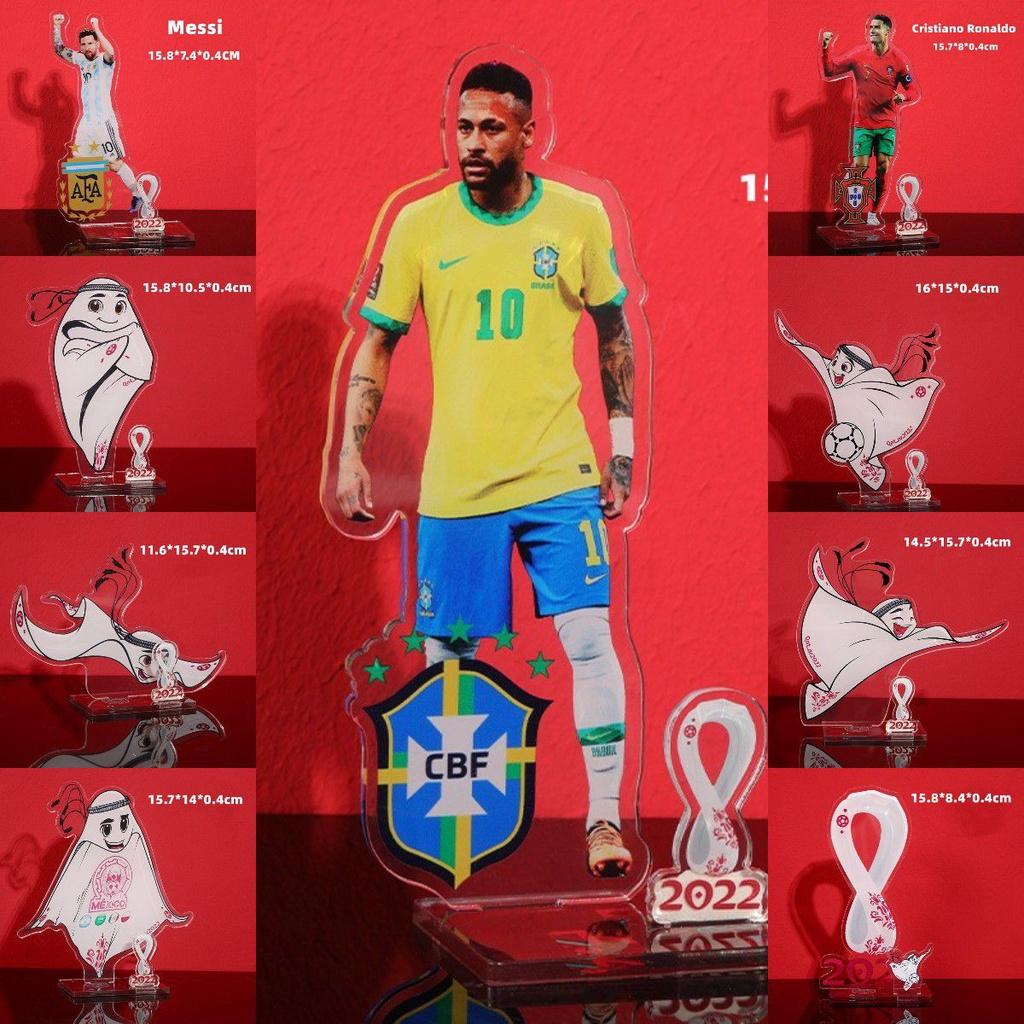 Логотип талисмана футбольной звезды Акриловая игрушка ручной работы Идеально подходит для фанатов Неймара Месси и Роналду