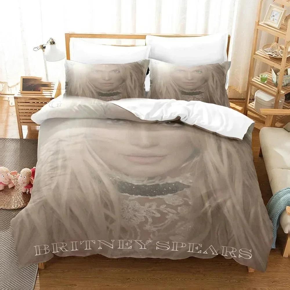 3D Печать Комплект Постельного Белья Бритни Спирс Для Спальни Мягкие Современные Покрывала Удобное Детское Пододеяльник Чехол для Одеяла и Наволочка