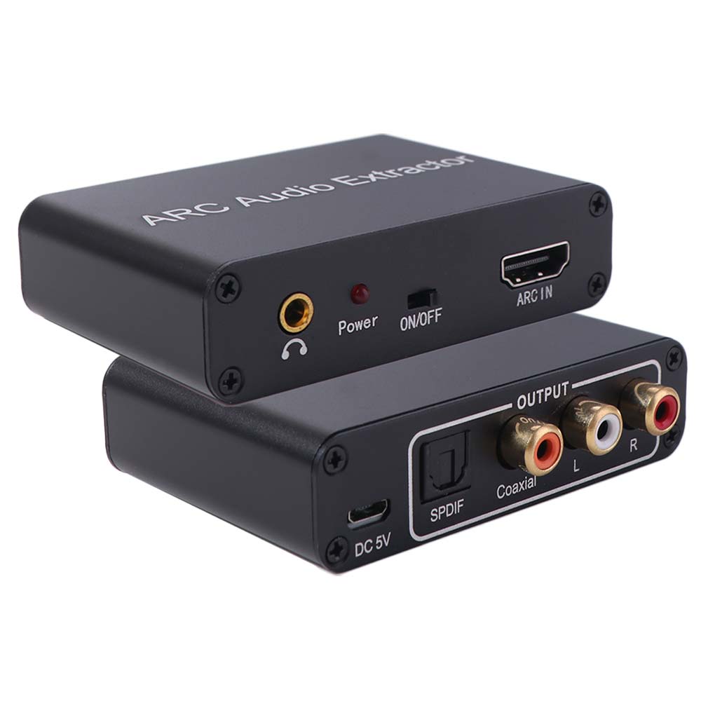 192 кГц ARC аудио адаптер DAC SPDIF коаксиальный RCA цифро-аналоговый аудио преобразователь для ТВ монитора
