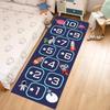 Educational Hopscotch Mat, Numbered Non-Slip  Washable Rug for Kids Playroom, Interactive Floor Play