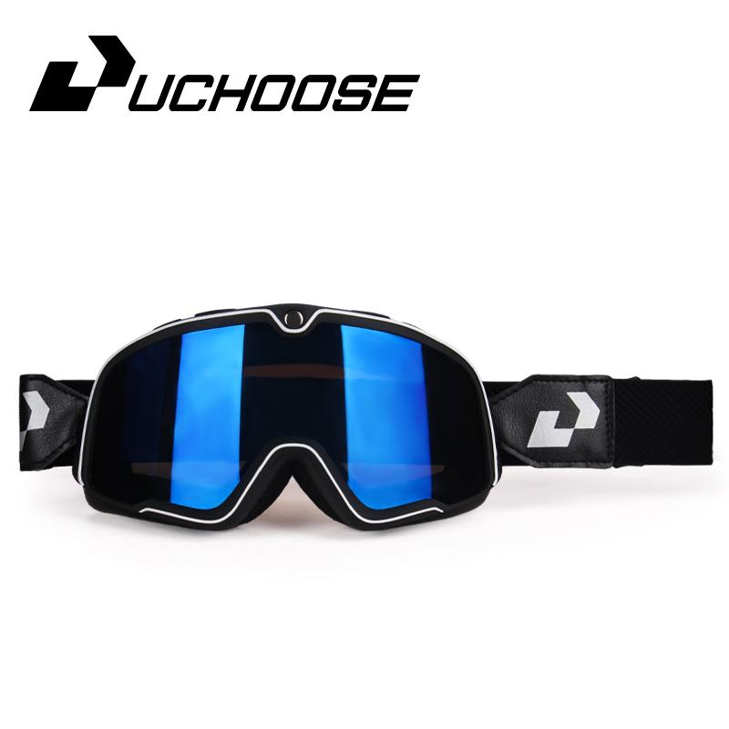 Винтажные очки для верховой езды, горнолыжные очки, солнцезащитные очки, очки для квадроциклов, нескользящий ремень, защита от ультрафиолета, для гонок в кафе и вертолетов, гонки на велосипедах, бесплатная доставка