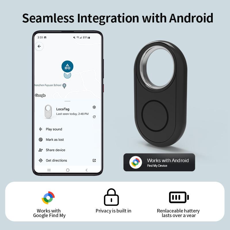 Bluetooth GPS Трекер для телефонов Xiaomi Samsung Работает с Android Google Найти мое устройство Локатор Поиск ключей Защита от потери Умная метка