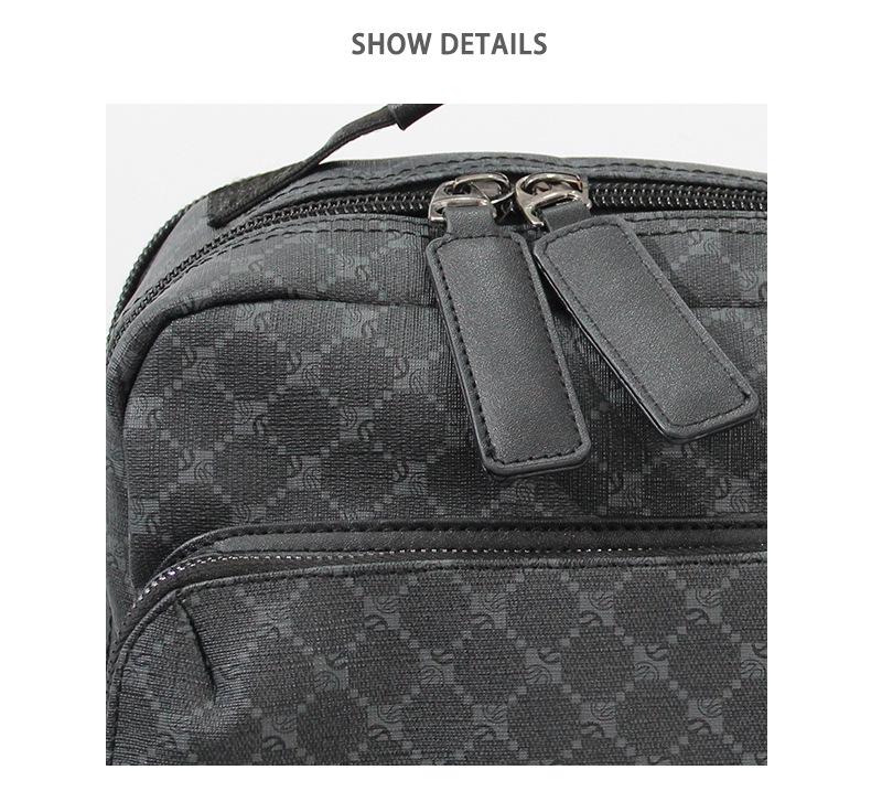 Трендовый корейский клетчатый рюкзак большой вместимости для мужчин и студентов