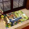 Looney Bulldog Fiery Attitude Personalized Text Carpet Perfect for Entryway Foyer Bedrooms Outdoor Anti-slip Rug Anime Office Decor Spiritual Gift