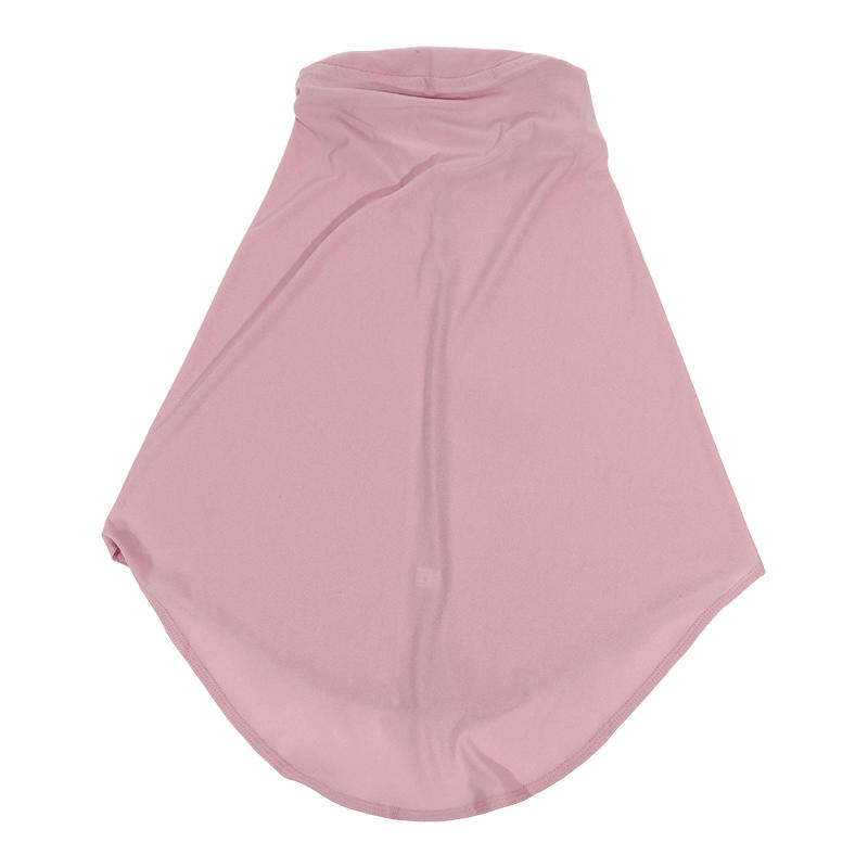 Colorful Solid Color Flounce Scarf Women Muslim 1Pc Headscarf Wraps Femme Musulman Headband Islamic Turb