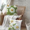 Daisy Hello Spring Floral Pillowcasebedroom Sofa Decorative Cushion Cover With Zipper Soft Cushion Cover