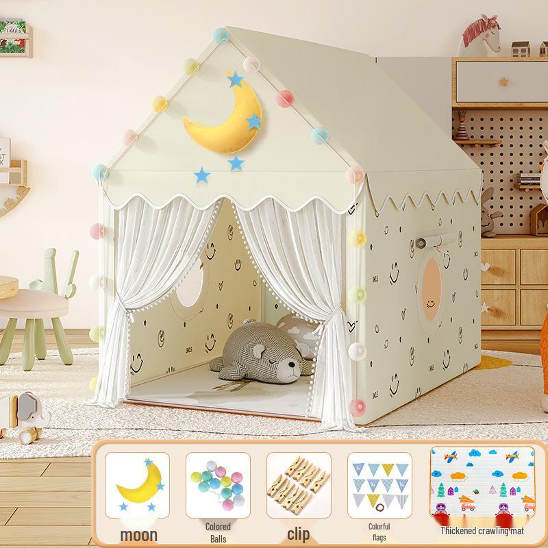 Princess Castle Play Tent for Kids with Mosquito Net - Indoor Pretend Play & Sleep Space
