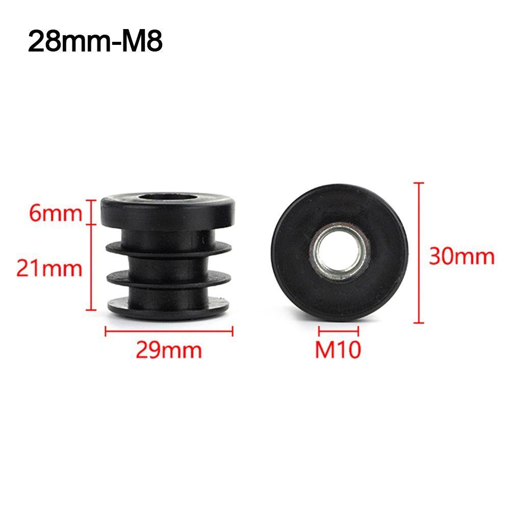 Round Pipe Inner Plug Plastic Furniture Adjustable Feet Pipe Plug Furniture Pipe Plug Furniture