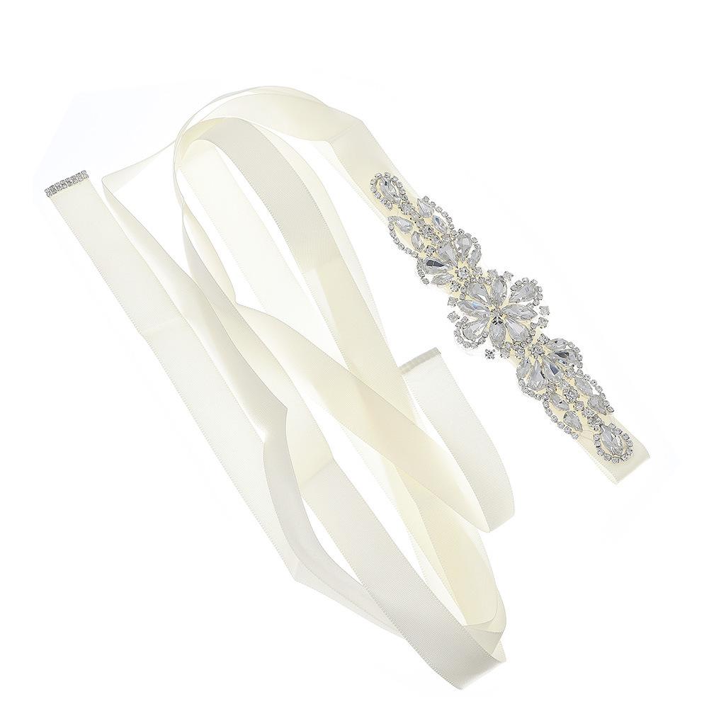 Европейский и американский пояс для невесты с ручной вышивкой стразами