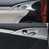 Для Honda Civic 2018 2017 2016 автомобильная внутренняя дверная ручка накладная рамка 4 шт./компл. ABS углеродное волокно стильное украшение