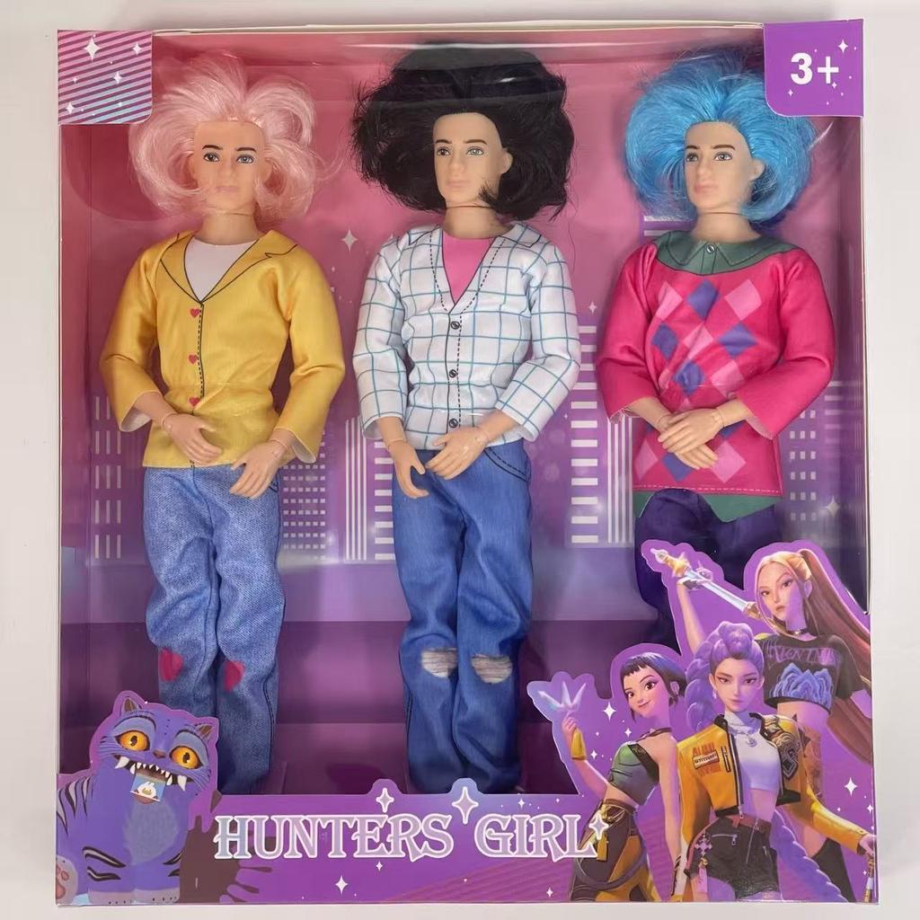 Легкая Музыка 11 Шарниров 11,5 Дюймов Солидный Шака Бойз-Бэнд K-POP Кукла Игрушка Девичья Группа Охотницы на Ведьм