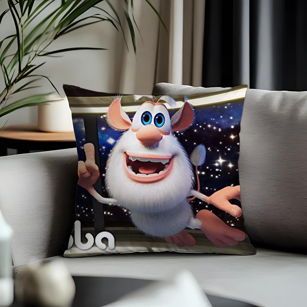 Fashion BBoobaful Cushion Cover Antidustmite Pillowcase Invisible Zipper Silky Short Plush Sofa Cushion Cover