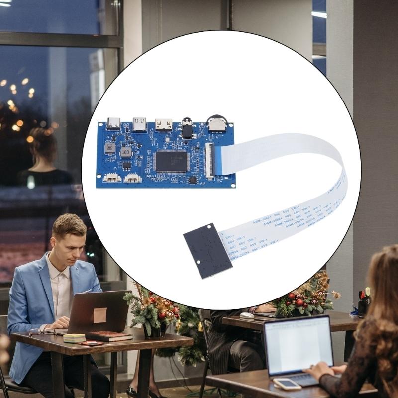95AF EDP 30pin LCD Panel Driver Board Portable LCD Screen Driver Control Board RTD2556 Chip 2048x1536 Resolution with Cable