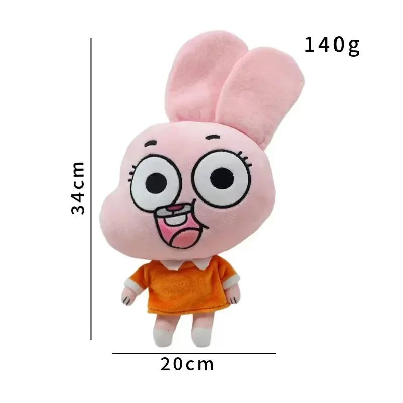 Cute Cat Bunny Stuffed Toy Birthday Present Gifts For Children Kids Cartoon Amazing World 25cm Gumball Richard Anais