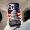 USA America Flag Purple Translucent Mobile Phone Case for iPhone 17 16 15 14 13 12 11 X XR XS Air Pro Max Plus Colorful Cover