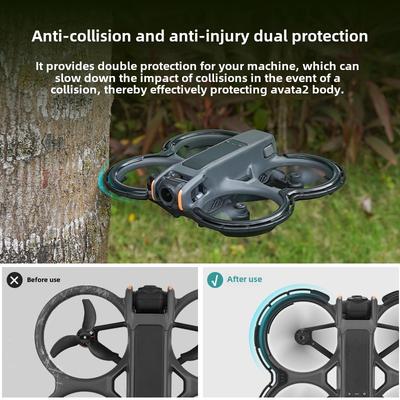 2025 подходит для DJI Avata 2 цельного защитного кожуха лопасти, противоударного кольца пропеллера цельного защитного кожуха, аксессуары