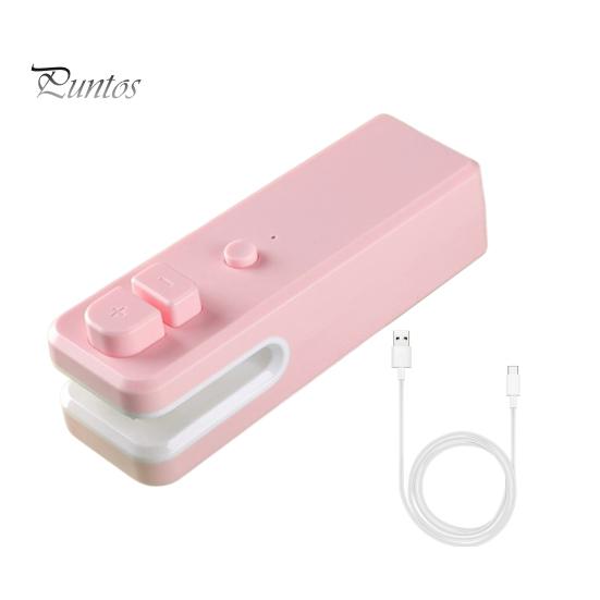 Mini Bag Sealing Machine Food Package Sealer Moisture-proof USB Rechargeable with Cutting Function Freshness-keeping Plastic Bags Snack Bags Sealer