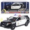 Motormax 79540 2015 Police Interceptor Utility Black & White Los Angeles Police Department (LAPD) Flashing Light Bar with Front and Rear Lights and So