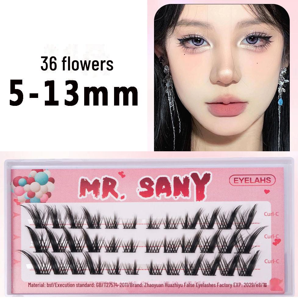 «Ленивая трилогия Подсолнух Белый Лунный свет Волшебная фея Сегментированные завитые ресницы»