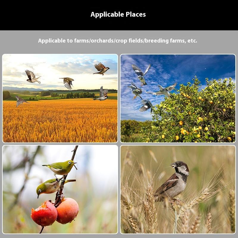 1 шт. Отпугиватель птиц для улицы Солнечные отпугиватели животных с 13 видами воспроизведения звука Отпугивание животных Сигнализация Отпугиватель