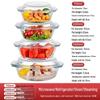 Жаропрочная стеклянная миска с крышкой
