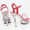 Woman Transparent Super High Heel Summer Female Waterproof Water Drill Sexy Fairy Stiletto Sandals 15cm Heel 5cm Platfrom LFD