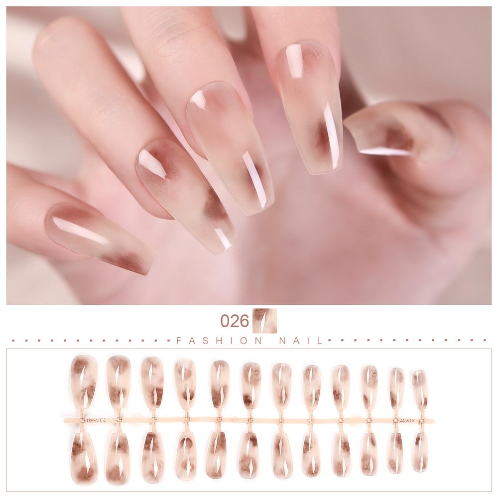 kads 24 шт. переносные накладные ногти с полным покрытием, накладные ногти с клеем, съемный французский дизайн ногтей