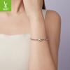 Personalized Minimalist Style Round Box Chain Bracelet Basic Chain S925 Sterling Silver Versatile Bracelet