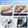 Hemiplegia Rehabilitation Leg Lifting Band with Handle for Hip, Knee, and Toes Therapy