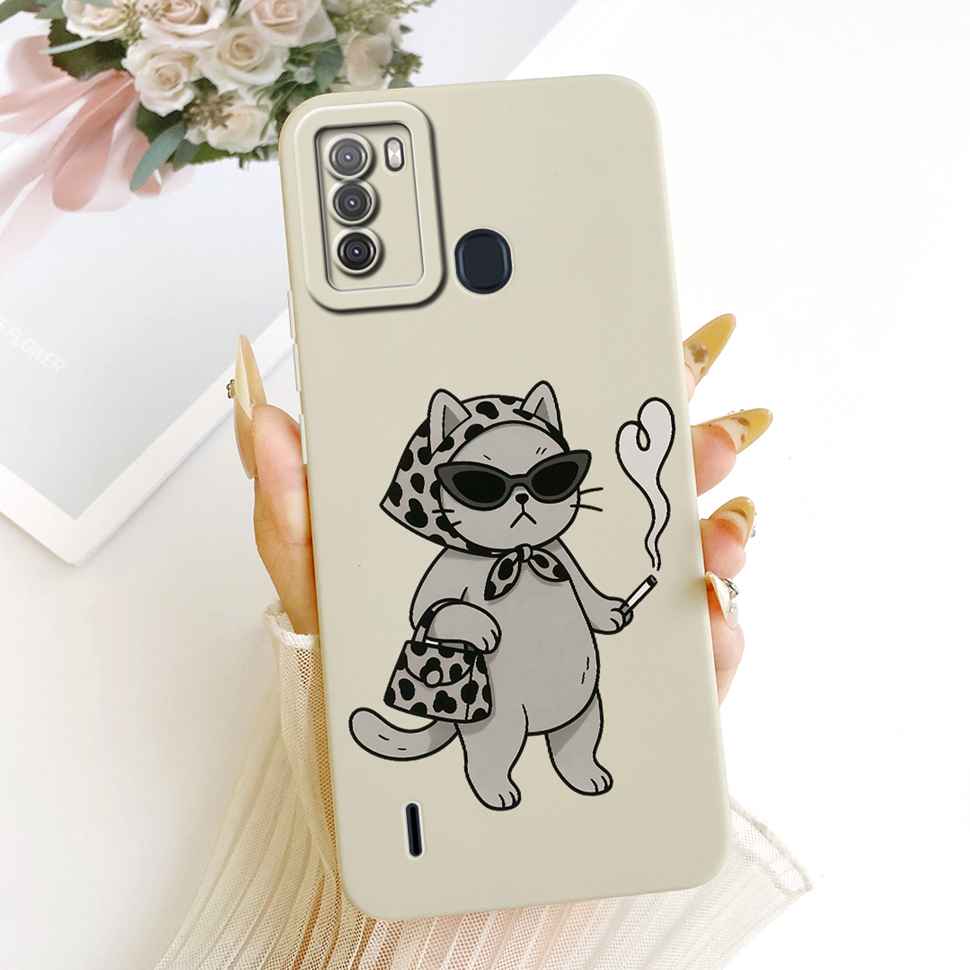 For ITEL S16 Pro 2020 Casing Petty Butterfly Painted Soft Silicone Phone Case For ITEL S 16 S16 Back Cover Fundas Coque Capa