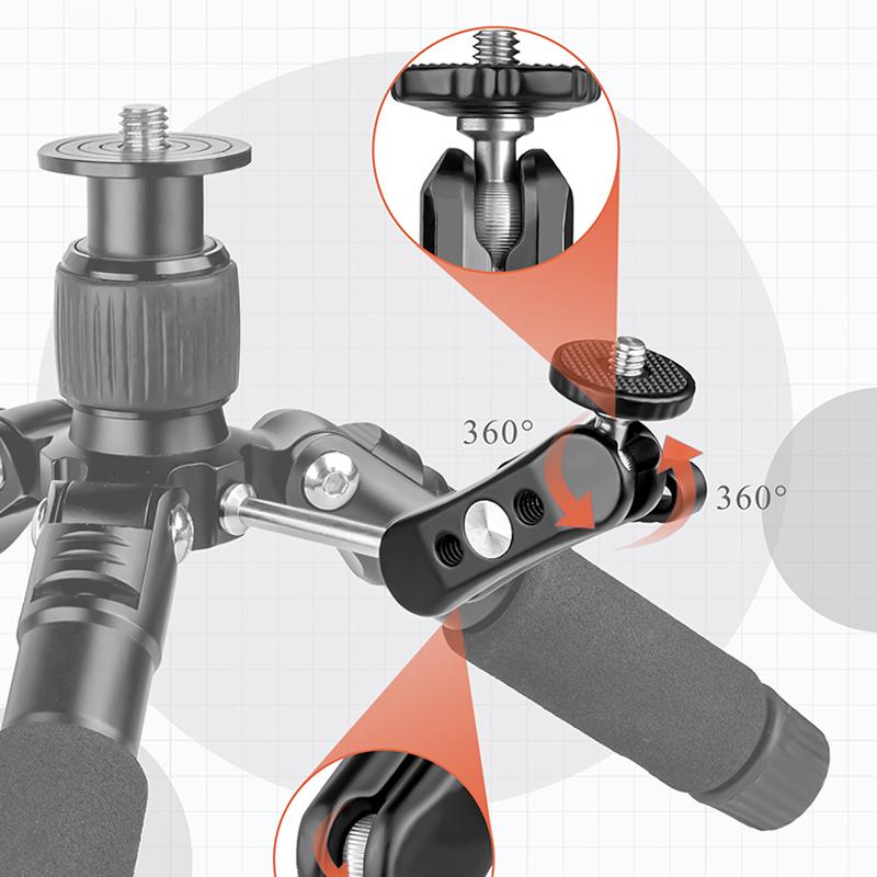 Алюминиевый сплав Magic Arm Универсальная регулировка 1/4 Интерфейс Заполняющий свет Кронштейн Live Photo Strange Hand Аксессуары для фотосъемки