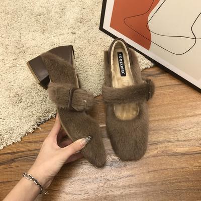 Мода 2024 года, осень/зима, хлопковая обувь, модная мягкая плюшевая обувь для женской верхней одежды