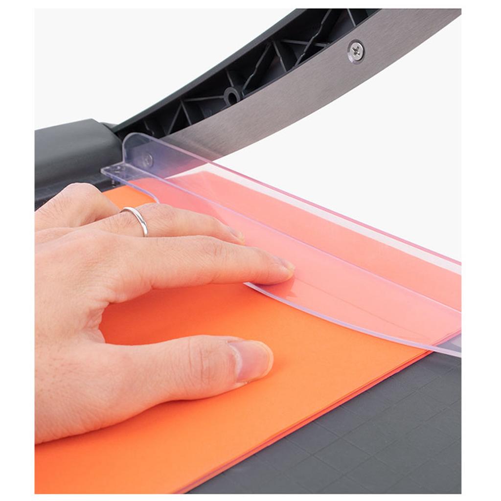  Резак для бумаги 12x12 дюймов, точная шкала, лезвие из марганцевой стали, многофункциональное использование, ручной резак для бумаги