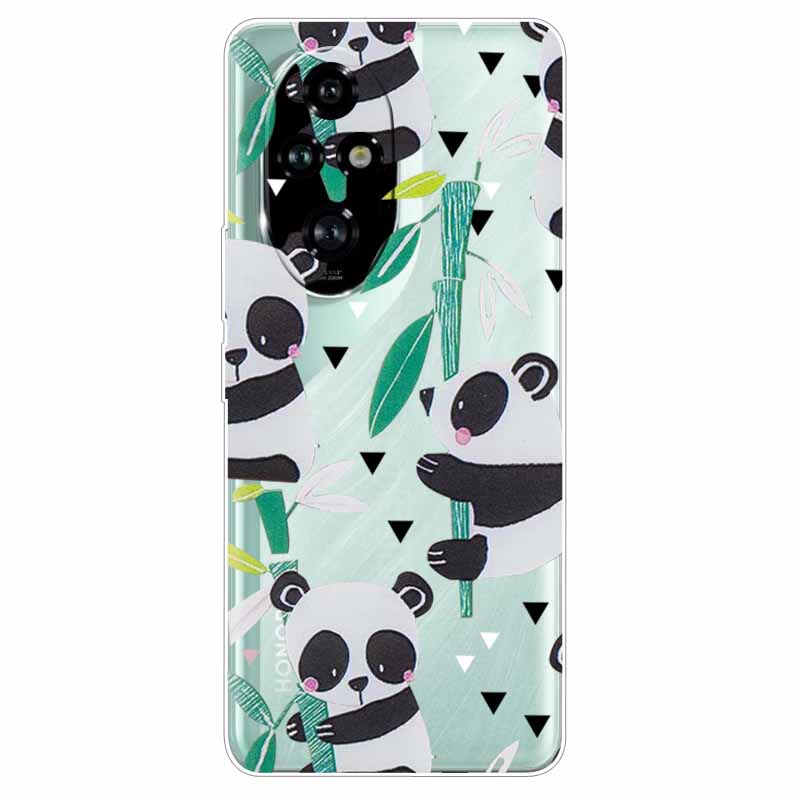For Honor 200 / 200 Lite / 200 Pro Case Clear Soft TPU Lovely Silicone Back Cases for Honor 200 Pro Transparent Cat Bumpers