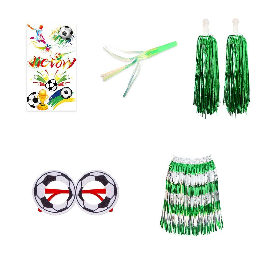 Fringe Skirt Soccer Fan Costume Supplies Set Cheerleading Gear Set Stage Performance Show