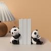Panda Bookends Statues Statuettes Fun Resin Craft Animal Figurines Sculptures for Decoration Bedroom