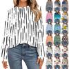 Women's Fashion Long Sleeve Shirts Loose Fitted Crewneck Basic Tops Casual Outfits