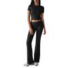 Women's Solid Color Casual Top And Pants Fashion Two-piece Set