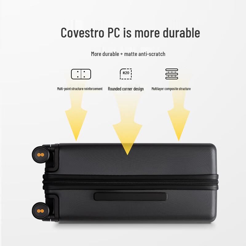 LEVEL8 Classic Hardside Carry-On Spinner Suitcase 20-inch