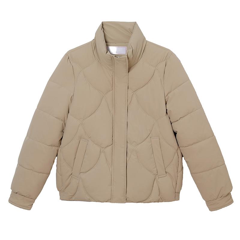 Stand-up collar down cotton-padded clothes for women's winter new loose small cotton-padded jackets, foreign-style thickened short cotton-p