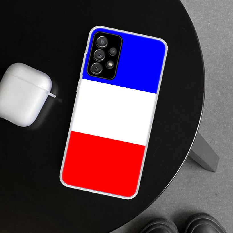 Чехол для телефона с флагами России, Франции, Великобритании для Samsung Galaxy A17 A16 A26 A36 A56 A57 A37 A15 A25 A35 A55 A14 A24 A34 A54 A13 A23 A33 A53