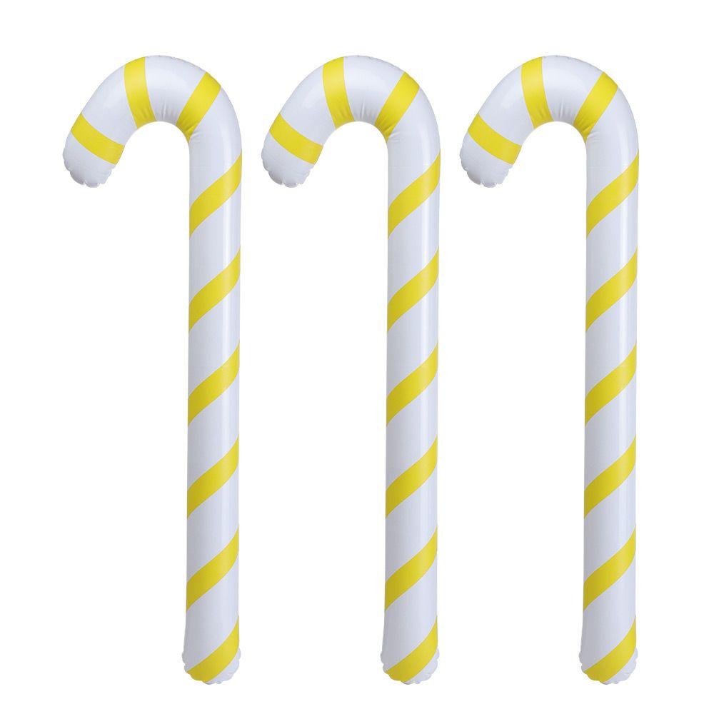 Home Party Balloons Crutch Balloons Santa Claus Walking Stick Inflatable Toys Christmas Candy Cane