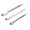 12Pcs Stainless Steel Lab Spoon Spatula Laboratory Sampling Spoon Mixing Spat